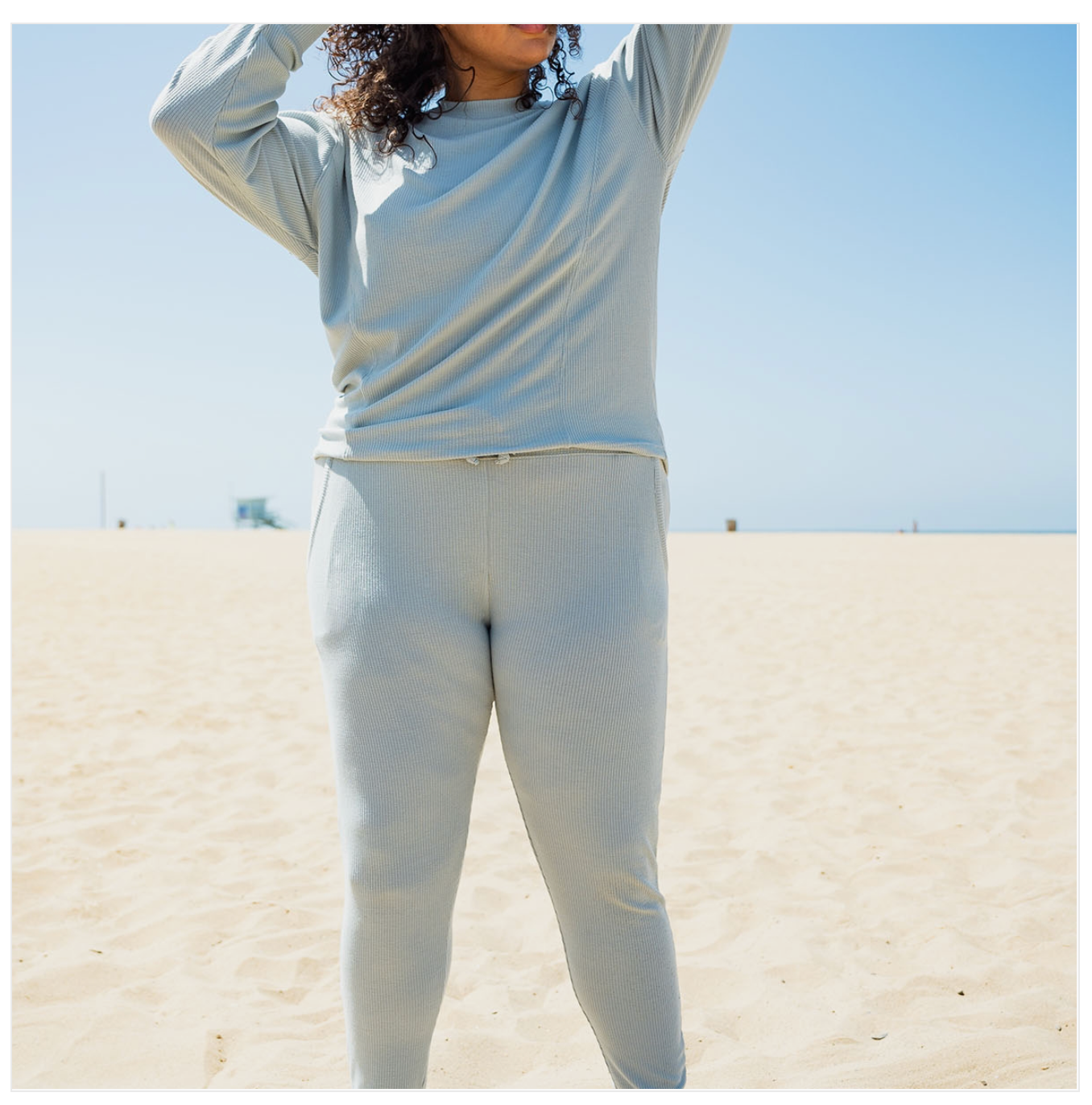 CURVY All-Over Ribbed Cropped Pullover