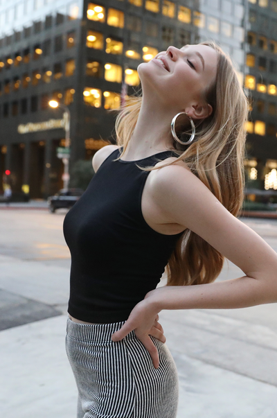 High Neck Crop Top