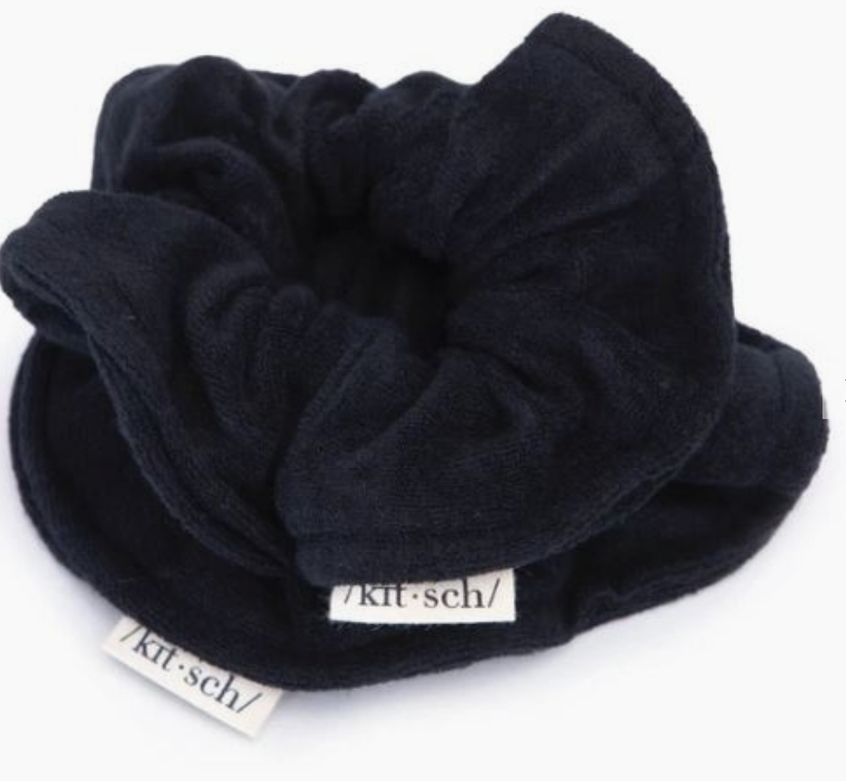 Eco-Friendly Towel Scrunchies - Black