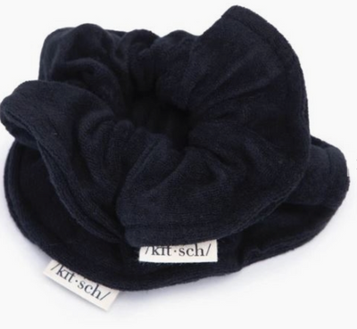 Eco-Friendly Towel Scrunchies - Black