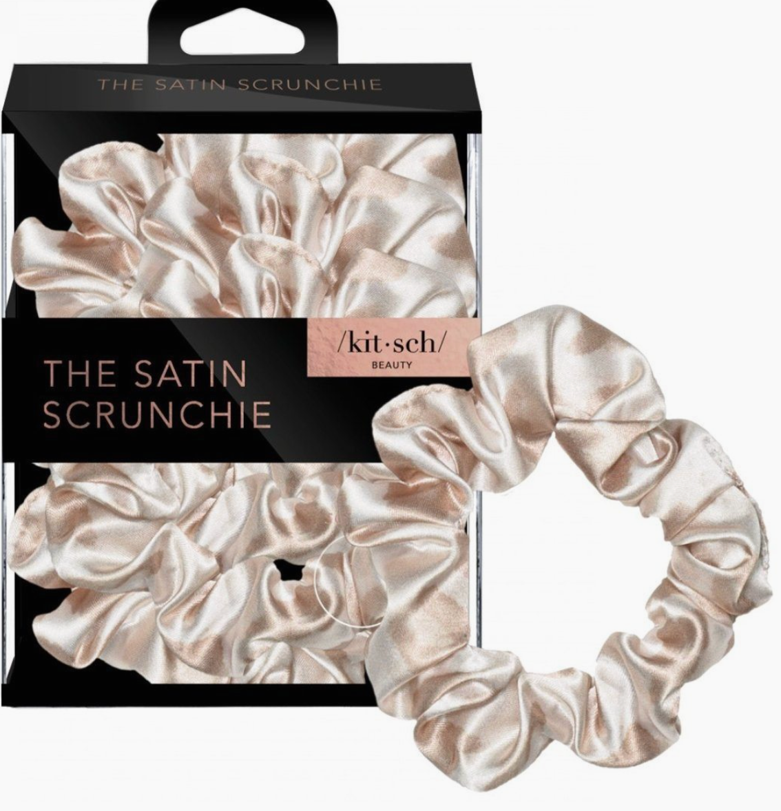 Satin Sleep Scrunchies - Leopard